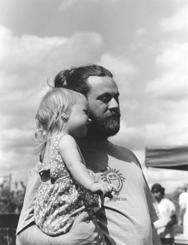 Willow and I at Hoggerfair.  With thanks to Amelia, who took the picture when we weren't looking.